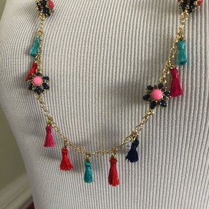 Talbots Preppy Tassel Necklace